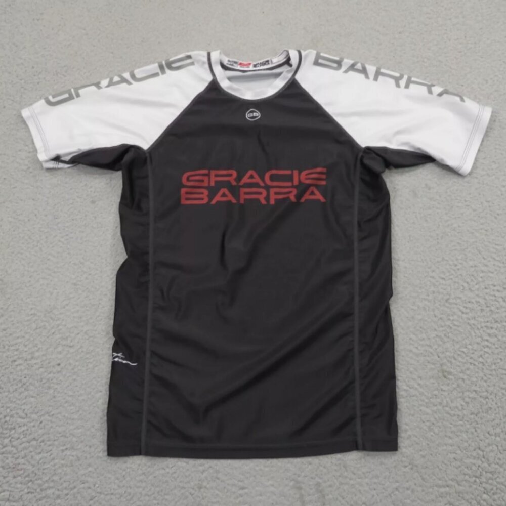 Rashguard Shirt Mens Medium BJJ MMA Fighting Rashguard Short Sleeve